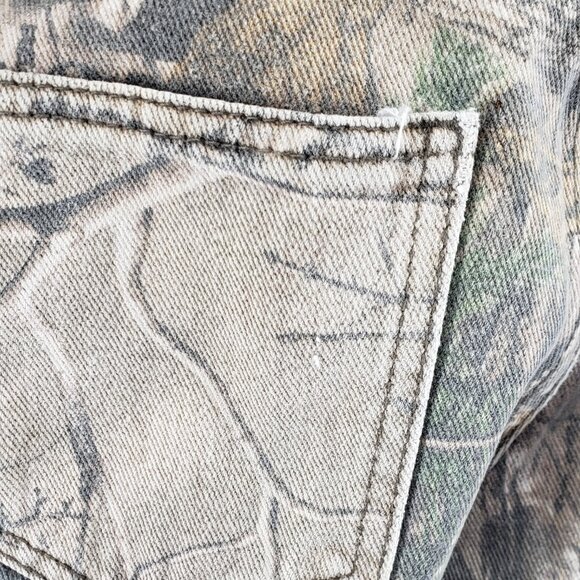 Adjustable Waist Camouflage Denim RealTree Pants Straight Leg Boys Size 10 - Picture 8 of 13